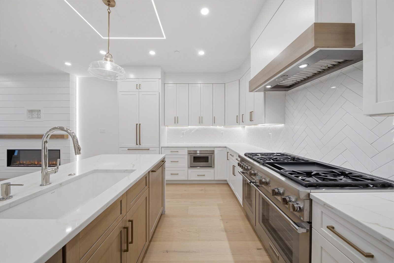 Kitchen with Thermador range at 421 East Sixth Street, Residence 3