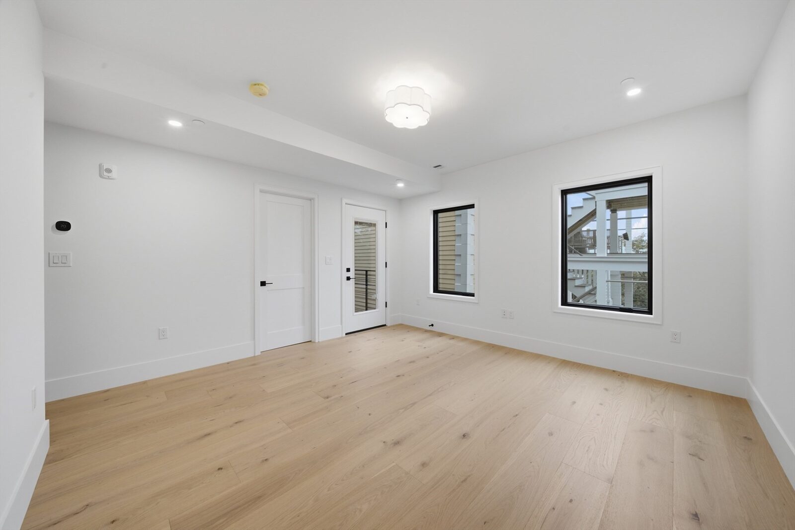 Upper-level living at 421 East Sixth Street, Residence 3