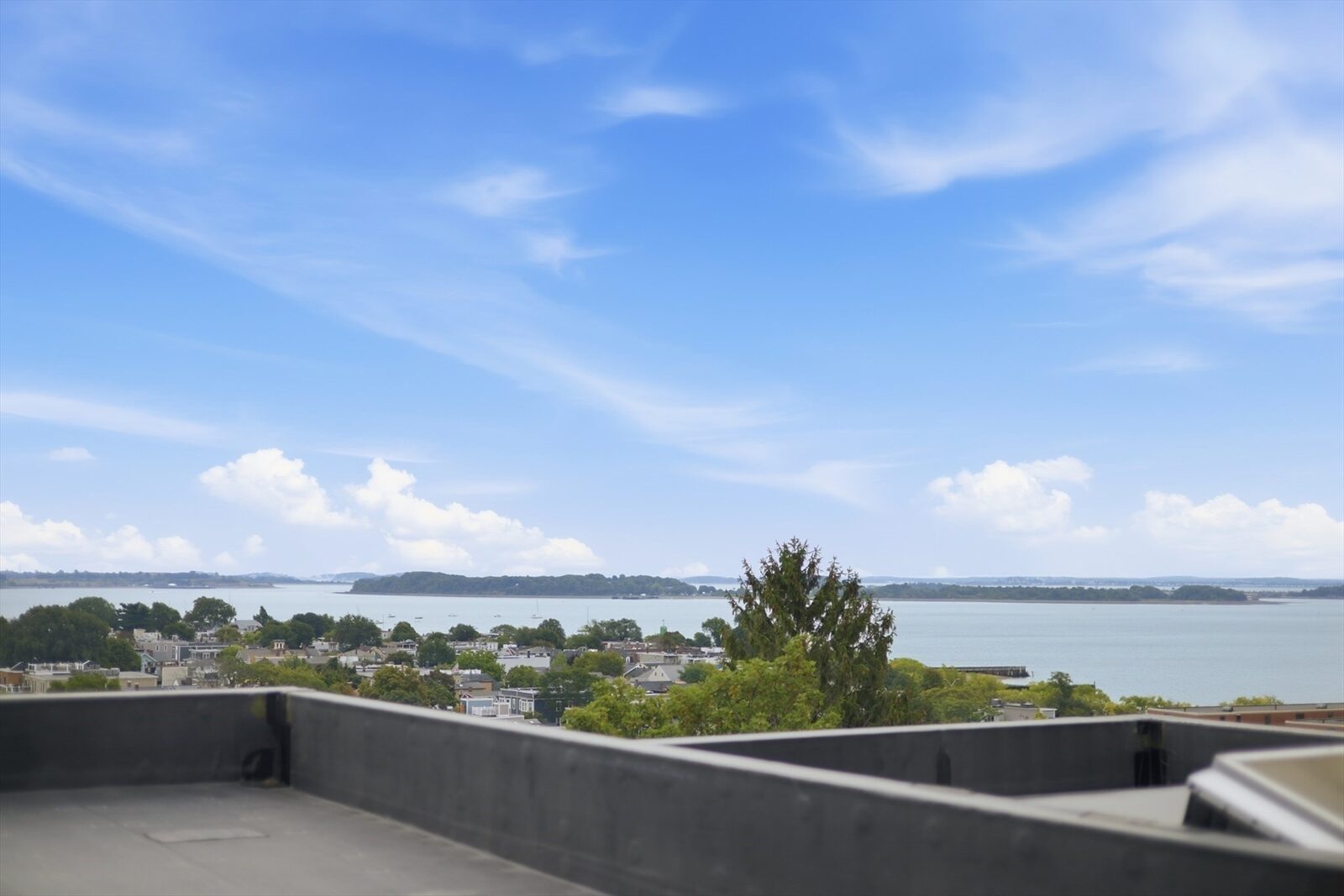Roof deck ocean view at 421 East Sixth Street, Residence 3