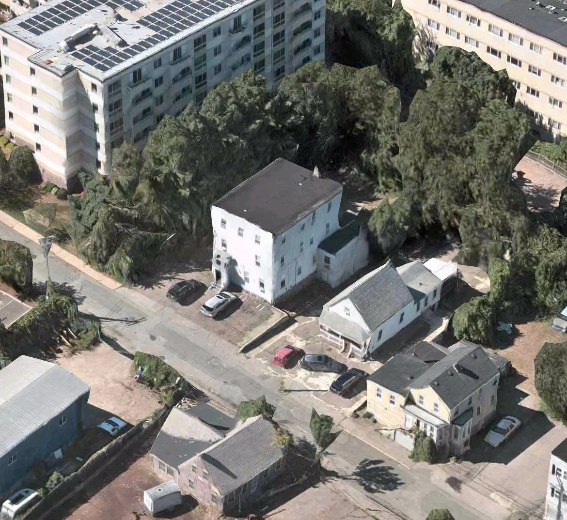 Street view of the Winter Street property in Quincy involved in the affordable housing redevelopment